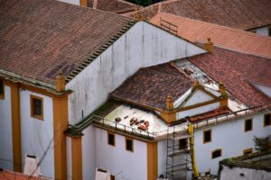 Professional roofing installation and maintenance work showcasing quality craftsmanship and modern materials
