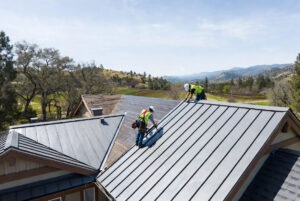 Standing seam metal roof installed on a Medford Oregon home in the Rogue Valley by Homemasters