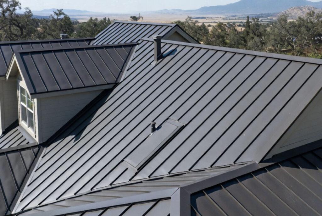 Class A metal roof installed on a Southern Oregon home in a Rogue Valley WUI zone by HOMEMASTERS